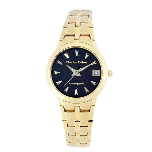 Charles Delon Dress/Formal Style Gold Watch